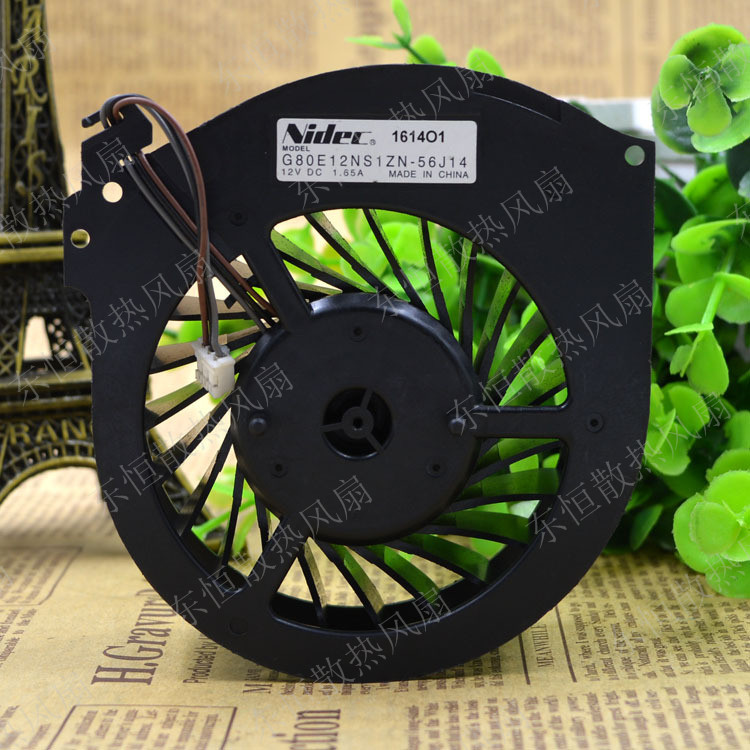 原装Nidec G80E12NS1ZN-56J14 12V 1.65A 大投影机电视机散热风扇