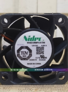 Nidec 4CM 12V 0.68A W40S12BMF5-01Z90 4028 服务器电源散热风扇