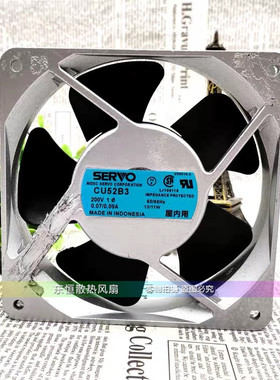原装伺服 CU52B3 12025 12cm 200v 13/11W 机柜散热风扇 轴流风机