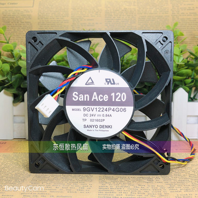 全新三洋 9GV1224P4G06 12025 12cm 24V 0.84A 变频器 散热风扇