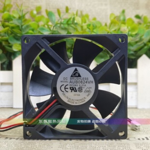 原装台达 8025 24V 0.21A AUB0824VH 8CM 变频器 机箱 散热风扇