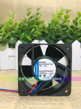原装ebmpapst 614NHH 24v  3.0W 6025 6cm 大风量 变频器散热风扇
