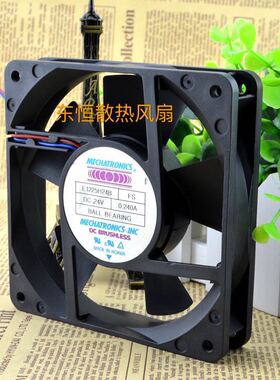 原装南韩NONOI 12CM 12025 24V 0.240A E1225H24B 变频器散热风扇