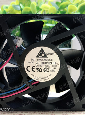 原装Delta/台达 AFB0812HH 8025 12V 0.30A 8CM 机箱电源散热风扇