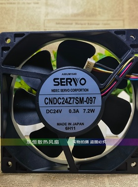 伺服 CNDC24Z7SM-097 24V 12cm 12038 7.2W 0.3A 变频器 散热风扇