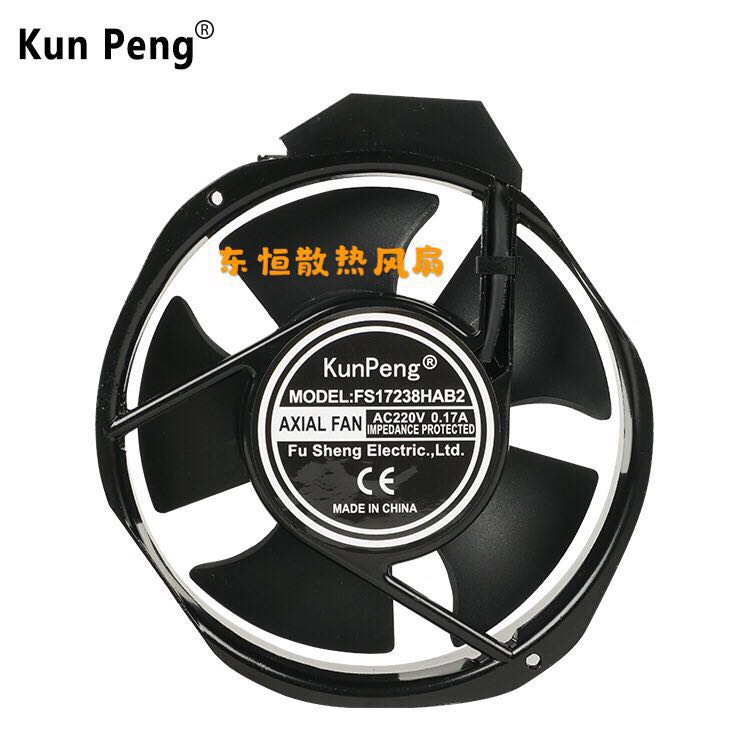 全新KunPeng FS17238HAB2 17cm 17238 220V 0.17A 机柜散热风扇