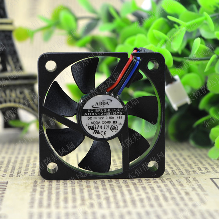 原装ADDA AD0512HB-G76 12V 5010 5cm 0.15A CPU 机箱 散热风扇