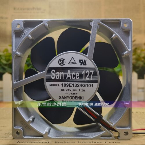 原装三洋 109E1324G101 24V 1.1A 12.7CM 12738 变频器 散热风扇