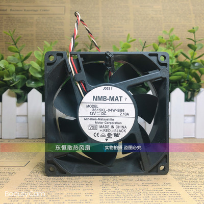 原装NMB-MAT 12V 2.10A 3615KL-04W-B86 9038 9cm 暴力 散热风扇