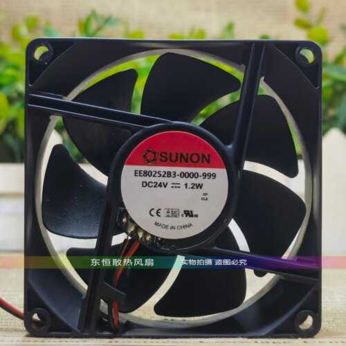 SUNON建准 EE80252B3-0000-999 1.2W 8025 8CM 变频器散热风扇24V