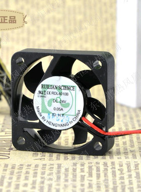 原装欣瑞联 4CM 4010 24V 0.05A 4厘米散热风扇 RDL4010B 双滚珠