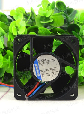 德国 ebmpapst 24v 614NGH 110MA 2.6W 6025 6cm 服务器 散热风扇