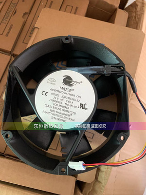 原装MAJOR JQD24BC6E6-E2 24v 0.60A 17251 17cm 变频器 散热风扇