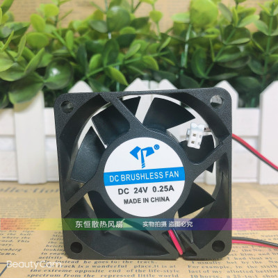 全新 DC BRUSHL ESS FAN  6cm 6025 24V 0.25A 变频器 散热风扇