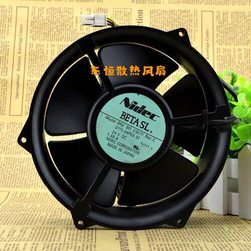 原装NIDEC D17L-24PS3 01/02 1.40A 24V 服务器风扇 BKV301216/77