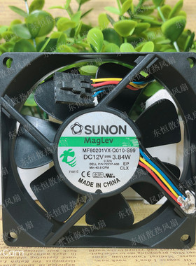 原装建准SUNON MF80201VX-Q010-S99 8020 8cm 12V 3.84W 散热风扇