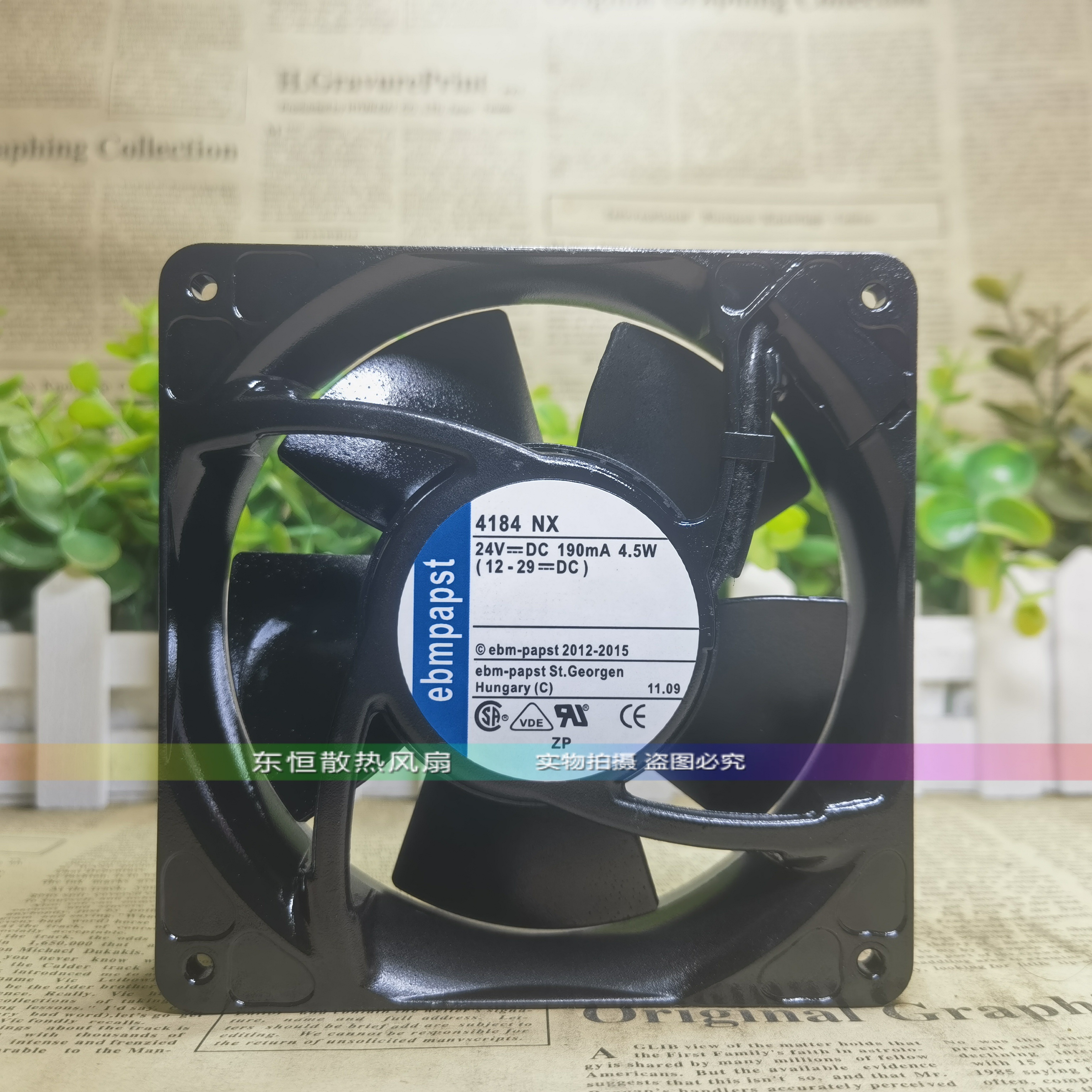 原装德国ebmpapst 4184 NX 24V 4.5W 12cm 12038 变频器 散热风扇