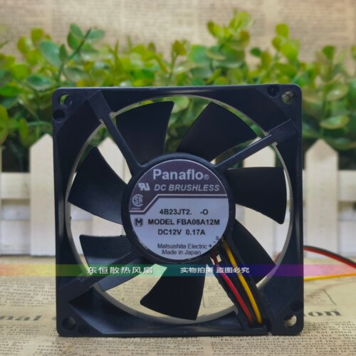 Panaflo/松下 FBA08A12M 12V 0.17A 8025 8CM 机箱 电源 散热风扇
