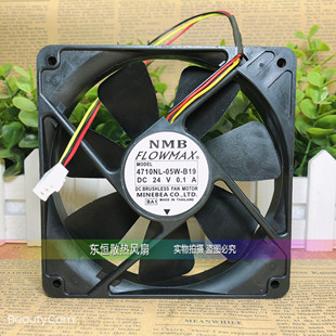 12025 散热风扇 4710NL 变频器 24v 0.1A 12cm B19 05W NMB 原装