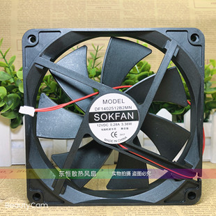 12V 0.28A 3.36W 全新 电源 14025 14CM 散热风扇 DF1402512B2MN
