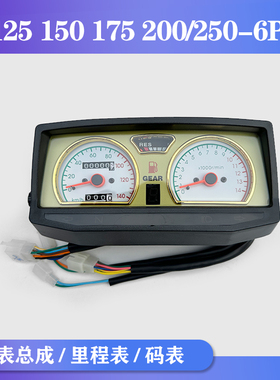 适用力帆轰烈摩托车LF125 150 175 200/250-6P/6R仪表壳仪表总成