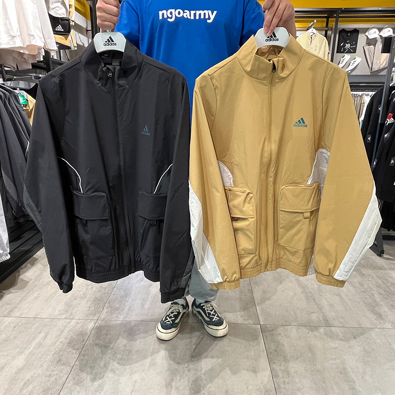 Adidas/阿迪达斯男子 2022新款舒适防风运动休闲夹克外套 HM5144