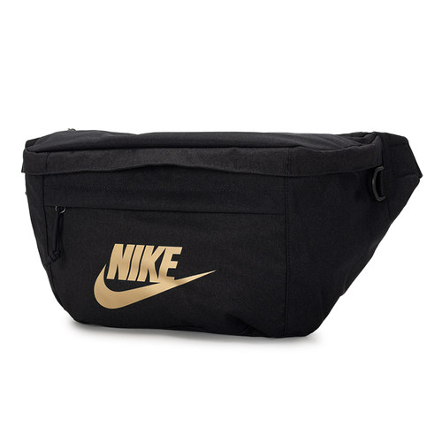 NIKE耐克男女包单肩包腰包胸包黑金钩斜挎包运动背包BA5751-011