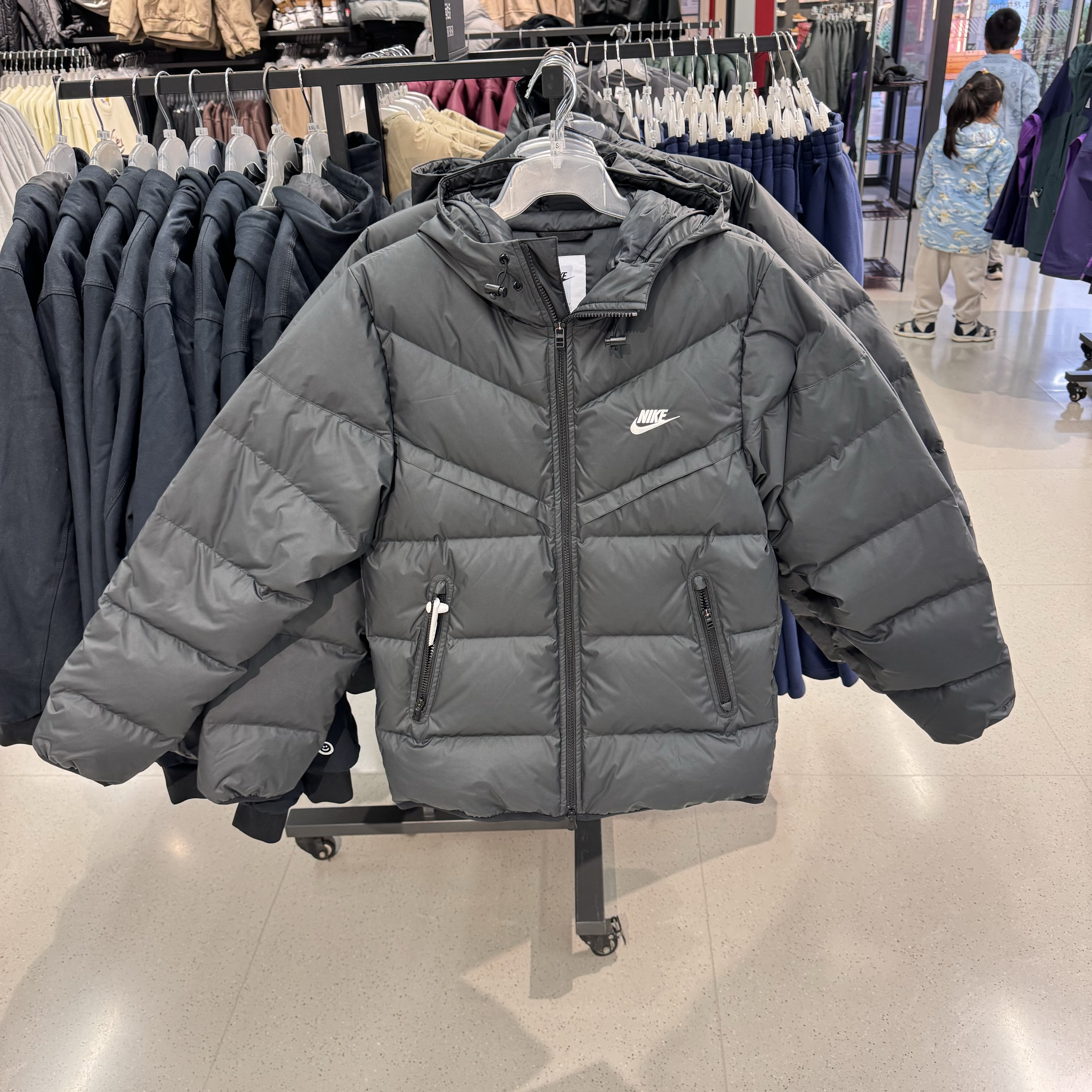 NIKE耐克男女外套连帽休闲运动防风保暖羽绒服FB8178-010-077-247