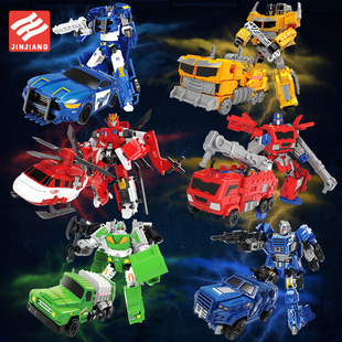 儿童变形天将玩具男孩消防坦克金刚汽车机器人模型机甲生日礼物
