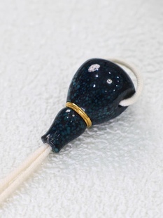 精品高瓷乌兰花绿松石三通佛头文玩佛珠手串DIY配饰配件分体三通