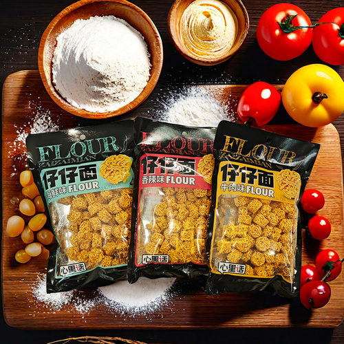 5袋心里话仔仔面拉面丸子味道好