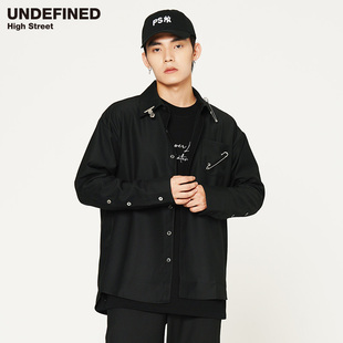 衬衫 饰垂感设计师风长袖 OFFICE高品质贡缎大别针文件夹装 NO.9