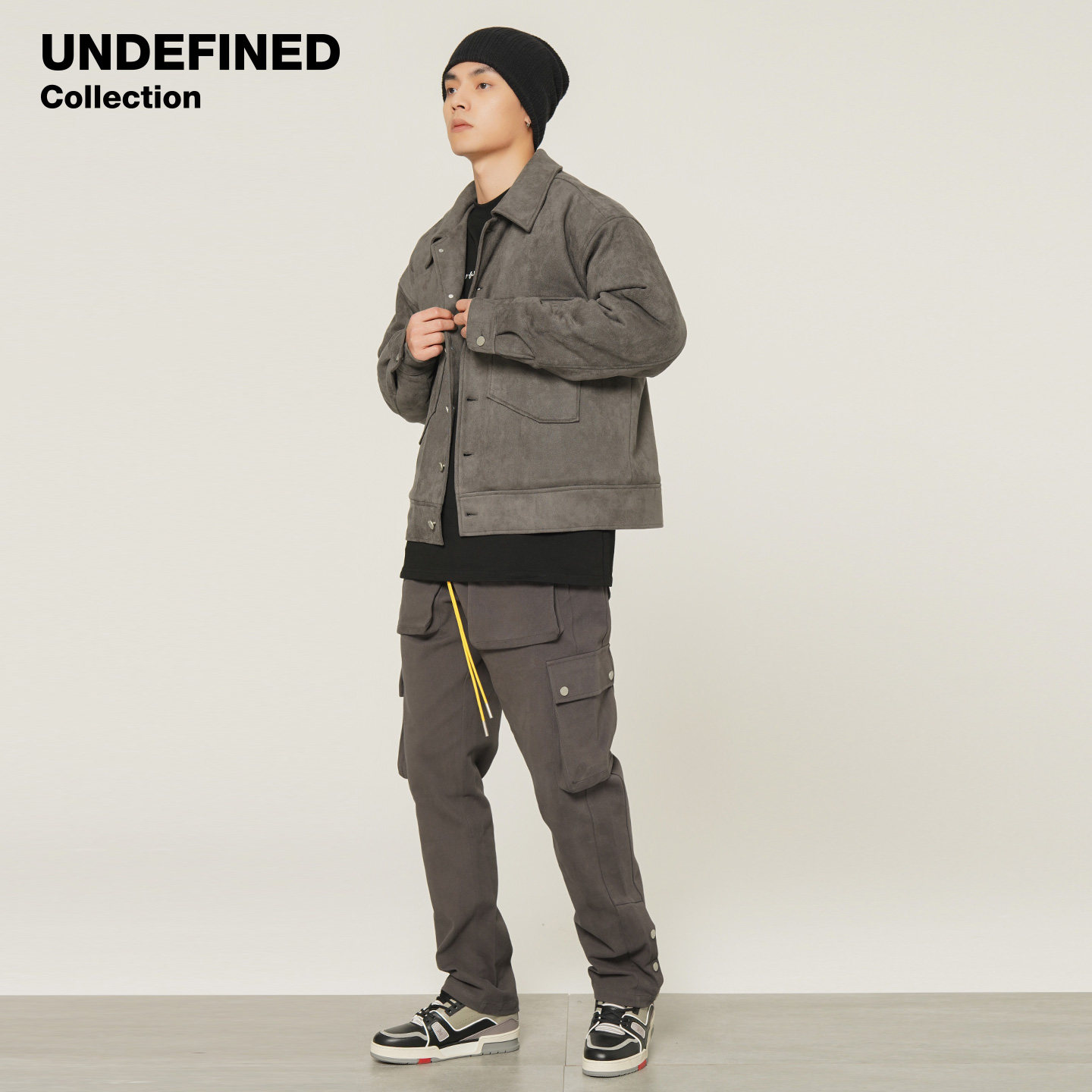 Undefined高街秋冬新款加厚磨毛版多口袋工装休闲长裤ins潮牌,男装,休闲裤,淘宝优惠券,粉丝福利购,淘宝优惠卷