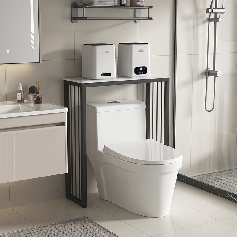 卫生间马桶上方置物架长条窄桌迷你小洗衣机放置架浴室夹缝收纳架