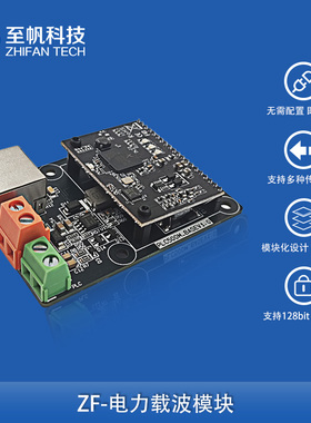 ROV电力载波通讯模块500Mbps电力猫PLC网络信号传输RJ45网口