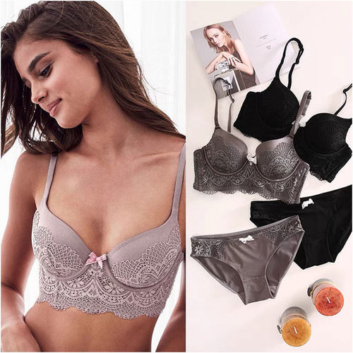 文胸聚拢收副乳 胸罩防下垂 睡眠无痕舒适欧美文胸套装