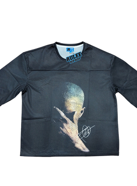 RULEE黑怕 Frank Ocean 网眼短袖 嘻哈透气 美式街头复古 说唱T恤