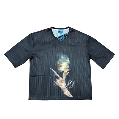 RULEE黑怕 Frank Ocean 网眼短袖 嘻哈透气 美式街头复古 说唱T恤