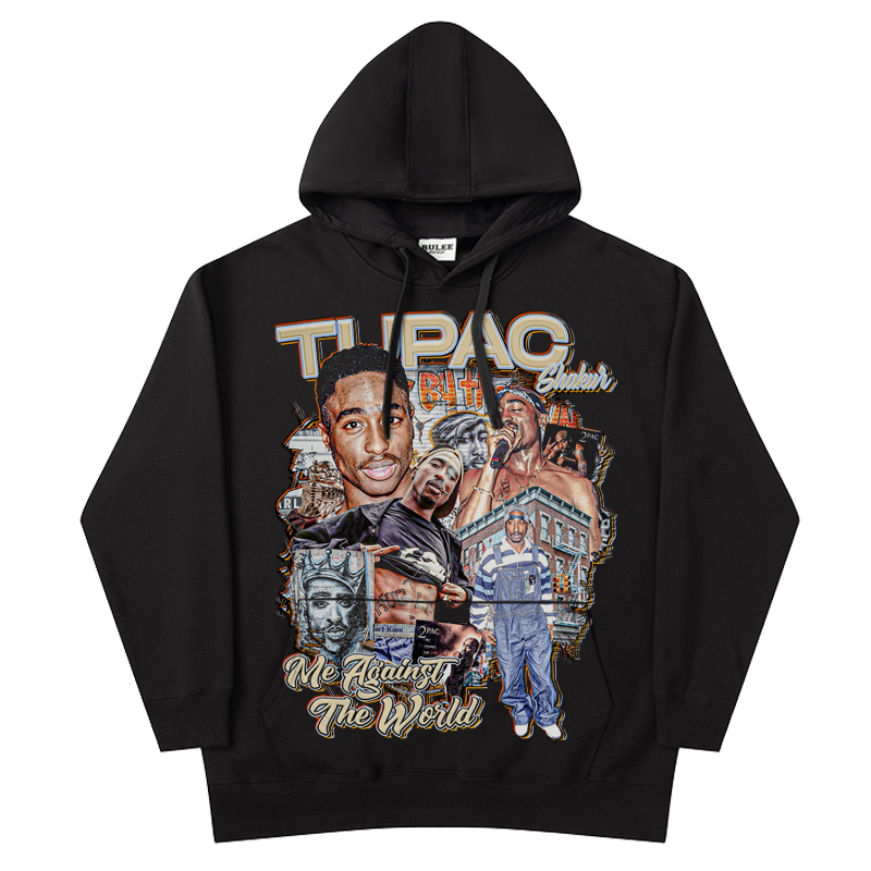 卫衣冬季厚长袖街图派克