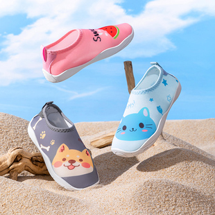 顺美芊儿童沙滩鞋防滑透气水上乐园女童游泳鞋沙滩袜鞋海边度假