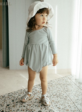 MARLMARL婴儿儿童帽子宝宝秋夏遮阳拒水白色宽檐渔夫帽brim04