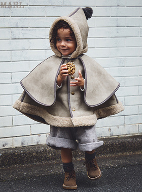 MARLMARL男童女童外套儿童秋冬款宝宝外套斗篷披风新年礼物sonnet