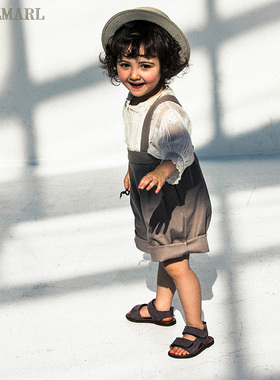 MARLMARL男童夏季裤子宝宝儿童休闲装背带裤宽松吊带裤shorts02