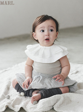 MARLMARL宝宝围兜婴幼儿新年口水巾360度旋转围嘴周岁礼物deco_C