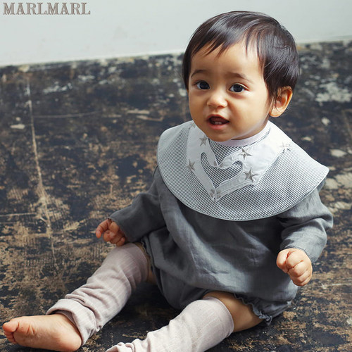 marlmarl女宝宝口水巾吃饭围兜