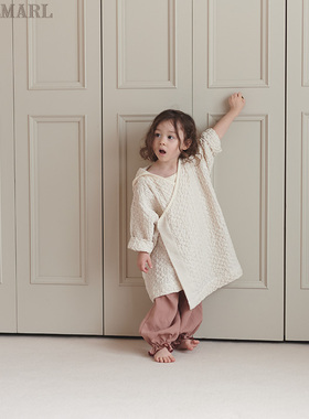 MARLMARL儿童宝宝纯棉浴袍吸水浴巾浴衣连帽斗篷式bathrobe01