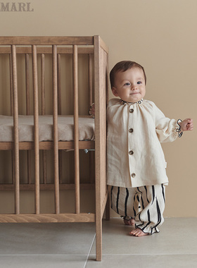 MARLMARL儿童睡衣男童女童家居服春秋季宝宝舒适居家睡袍lull01
