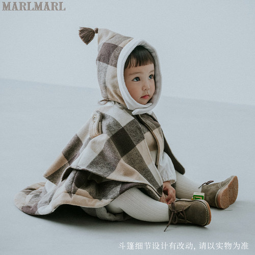 儿童斗篷外套marlmarl男女宝