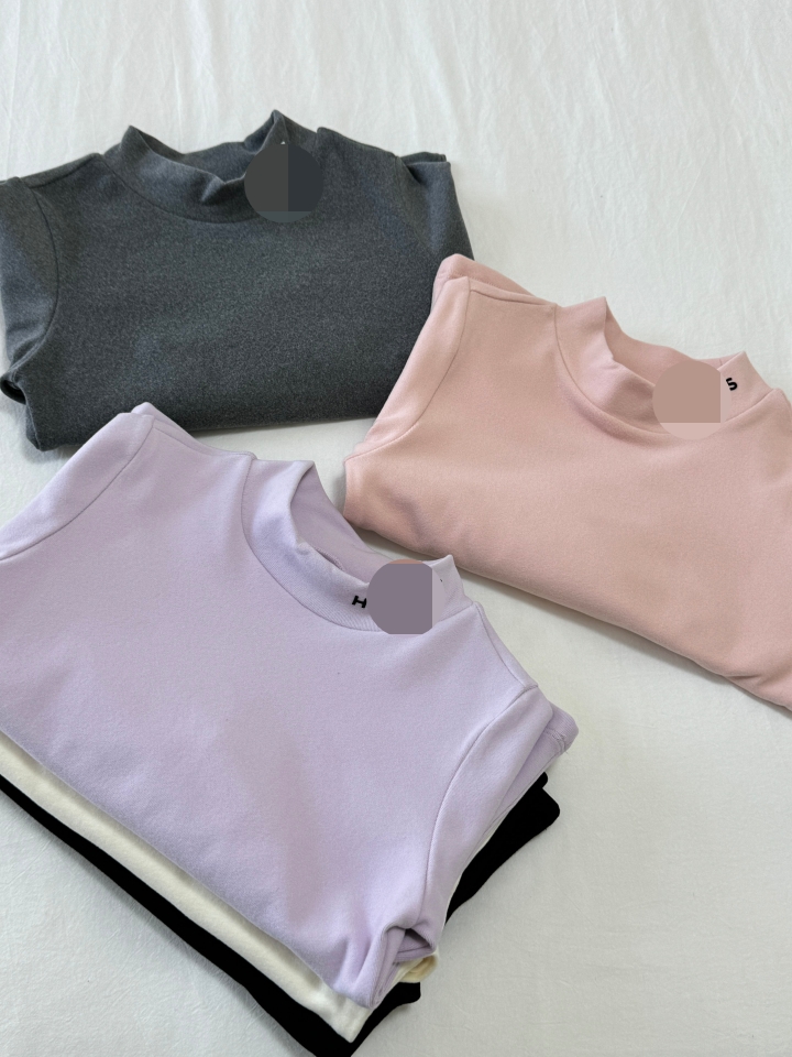 包邮女宝宝男童装冬季磨毛德绒中高领T恤纯色长袖打底衫保暖内衣