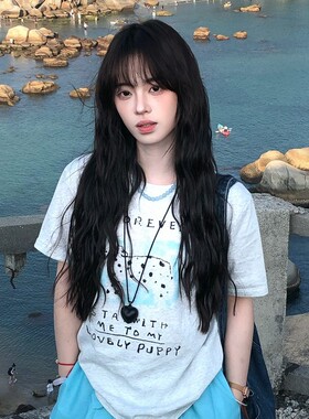 黑色爱心皮革吊坠项链波西米亚长款毛衣链海边度假风简约时尚颈链